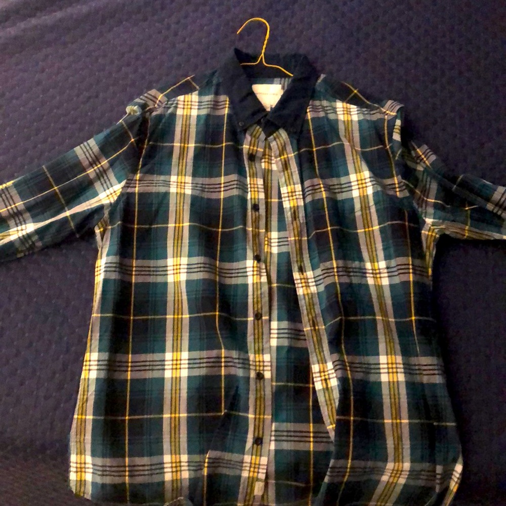 American Eagle Plaid Button-down Shirt